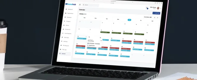 Global remote workforce connected through leave management software