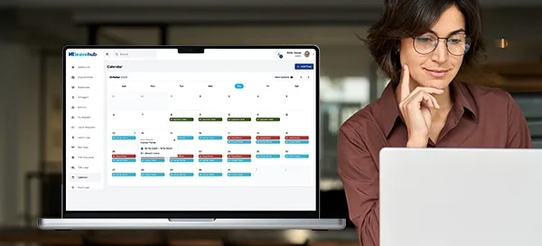 Digital leave management system improving HR efficiency and employee satisfaction.